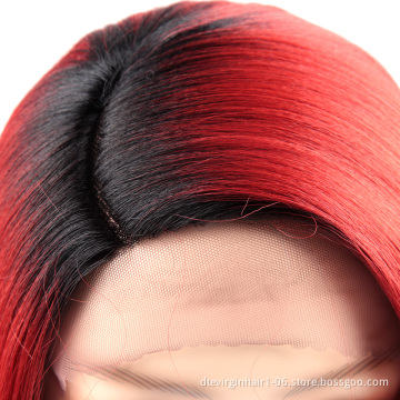 2021 High Temperature Fiber Silky Ladies Synthetic Wig Synthetic Bob Lace Front Wig Heat Resistant Synthetic Hair Wigs